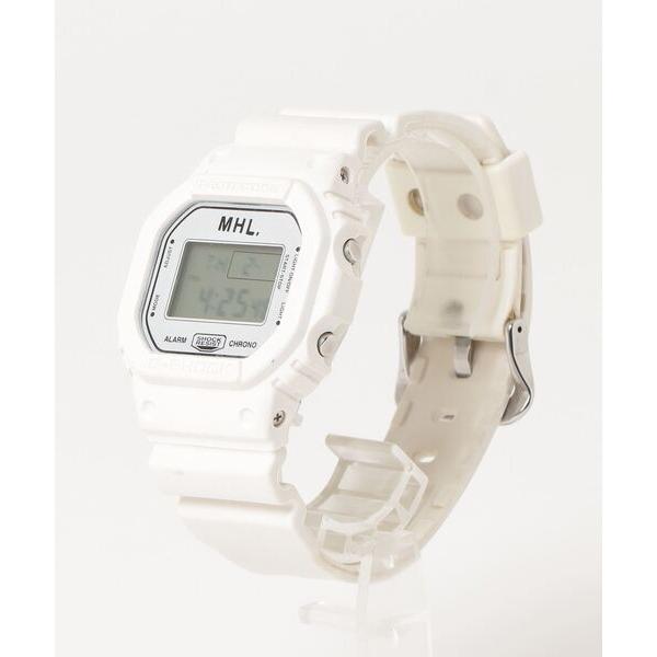 メンズ 「MHL.」 デジタル腕時計「G-SHOCKコラボ」 - ホワイト