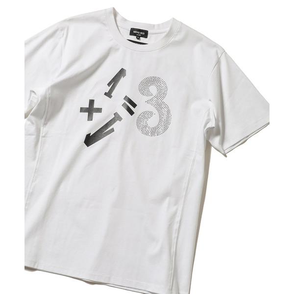 「MEN&apos;S BIGI」 半袖Tシャツ「1PIU1UGUALE3 RELAXコラボ」 03 ホワイト...