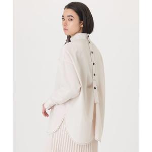 ブラウス シャツ 「大人気定番/セットアップ」バックボタンブラウス レディース