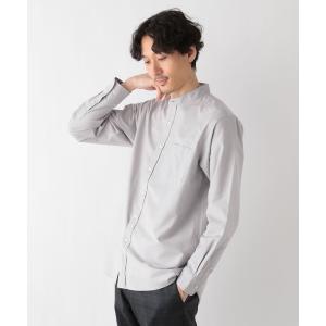 シャツ ブラウス メンズ イージーケアオックス/バンドカラーシャツ/975735｜ZOZOTOWN Yahoo!店