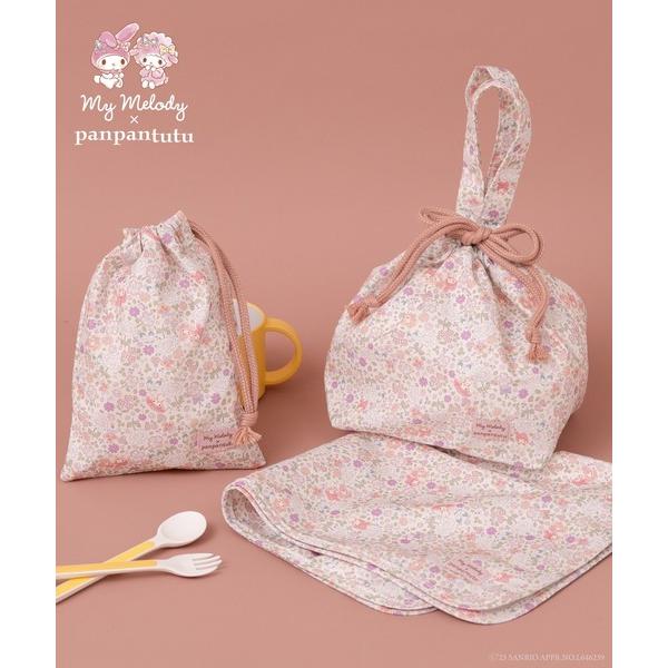 ポーチ 「マイメロディ/シナモロール」ランチ３点セット(ランチクロス/コップ巾着/ランチ巾着) キッ...