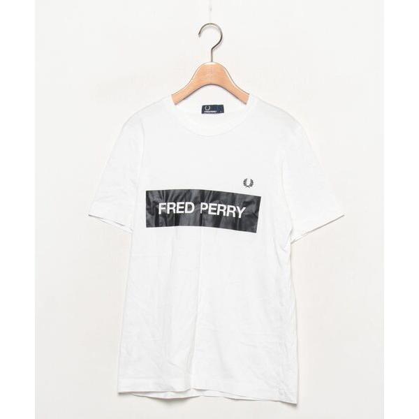 「FRED PERRY」 半袖Tシャツ SMALL ホワイト メンズ