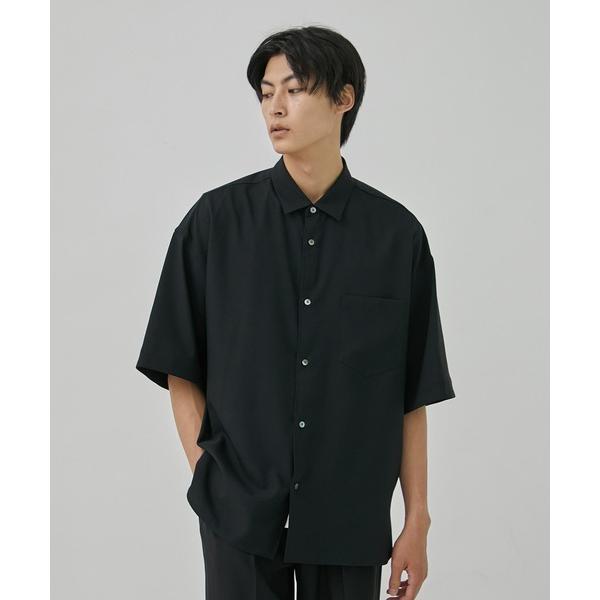 「PUBLIC TOKYO」 半袖シャツ 3 ブラック メンズ