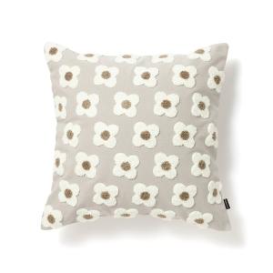 Francfranc フランフラン フラワーアップリケ クッションカバー 450