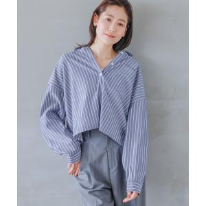 ブラウス シャツ 365日マイスタイルクロップドシャツ/987172 レディース