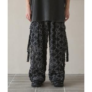 パンツ カーゴパンツ メンズ Fade jacquard parachute denim/フェードジャガードパラシュートデニム