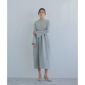 美品DRESSLAVEメモリーサテンジャンプスカートワンピース2024ネイビー DRESSLAVE ワンピース memory satin jumper skirt dress