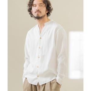 シャツ ブラウス メンズ ms5558-VISCOSE DRAPE BAND COLLAR SKIPPER SHIRTS　スキッパーシャツ｜ZOZOTOWN Yahoo!店