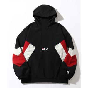 ジャケット ナイロンジャケット メンズ 「FILA/フィラ」切り替え カラーフードアノラック