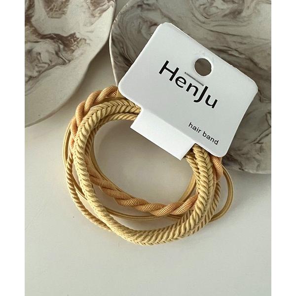 ヘアゴム ヘアゴム ツイスト くすみカラー