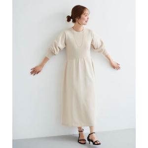 ワンピース フレアニットワンピース レディース
