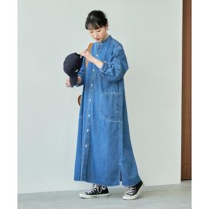 ワンピース レディース 限定展開　Lee/リー　別注FLARE MAXI ONEPIECE/フレア マキシ ワンピース（デニム）｜ZOZOTOWN Yahoo!店