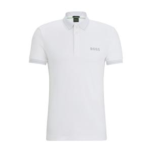 ポロシャツ メンズ BOSSメッシュロゴ インターロックコットン スリムフィットポロシャツの商品画像
