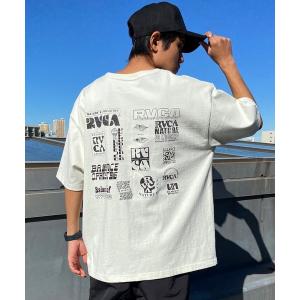 tシャツ Tシャツ メンズ RVCA/ルーカ バックプリントTシャツ 半袖Tee ロゴTシャツ オーバーサイズ BE041-238｜zozo