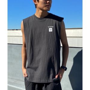 メンズ タンクトップ RVCA/ルーカ マッスルタンク カットオフスリーブ ボックスロゴ ノースリーブTシャツ BE041-352｜zozo