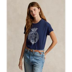 レディース tシャツ Tシャツ クレストロゴ コットン ジャージー Tシャツの商品画像