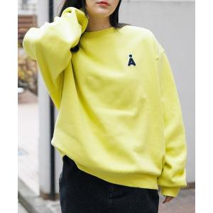 スウェット レディース 「UNISEX」ALAND／サガラAワッペンプルオーバー（裏起毛）2995798｜zozo