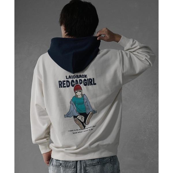 パーカー 「MinoriTY select」”RED CAP GIRL” ガールプリントパーカー オ...