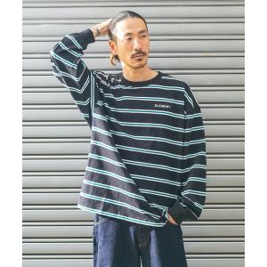 tシャツ Tシャツ メンズ ELEMENT メンズ STRAIGHT LS ロンT/エレメント長袖ボーダーロンT