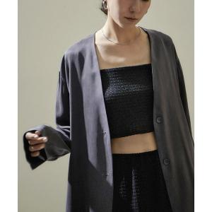 チューブトップ KINANシャーリングジャガード...の商品画像