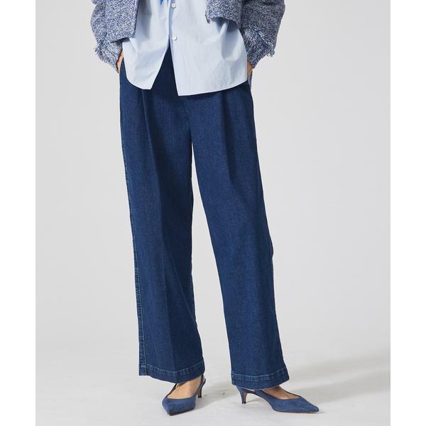 ジーンズ デニム デニムパンツ 「e×qualite」トラウザーデニム レディース