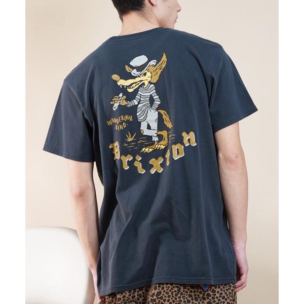 tシャツ BRIXTON/ブリクストン 半袖Tシャツ バックプリント 古着風 17140 メンズ レ...