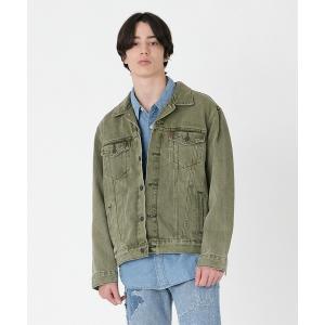 ジャケット Gジャン メンズ Levi's/リーバイス トラッカージャケット グリーン ITS MY PASSION｜ZOZOTOWN Yahoo!店