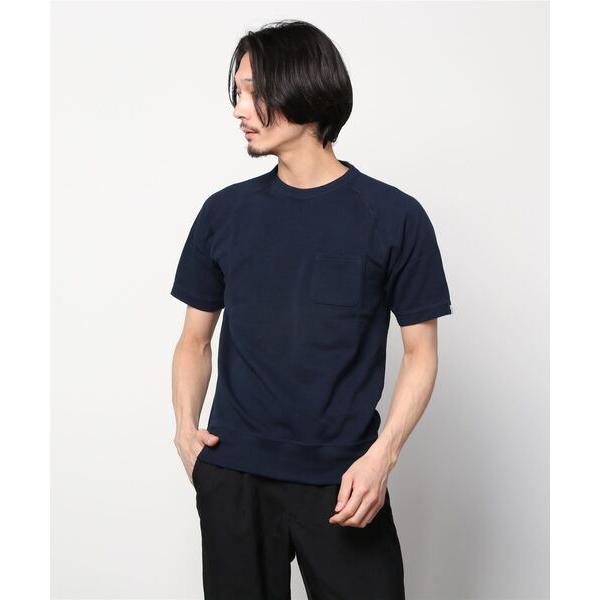 「LOOPWHEELER」 半袖Tシャツ X-LARGE インディゴブルー メンズ