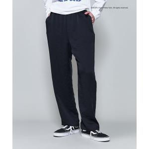 6 スラックス パンツ 「6(ROKU)」タック パンツ ネイビー レディース