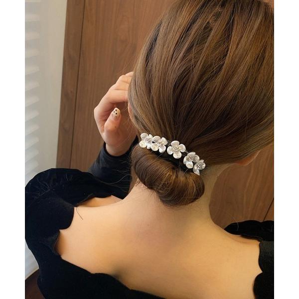 ヘアゴム シニヨン ヘアアレンジ レディース