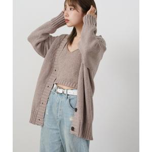 アンサンブル レディース Knit cardigan＆camisole / ニットカーディガン＋ニットキャミ（セット）｜zozo