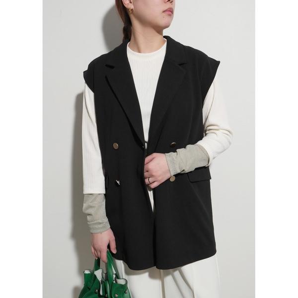 ベスト ジレ カットジョーゼットベスト レディース