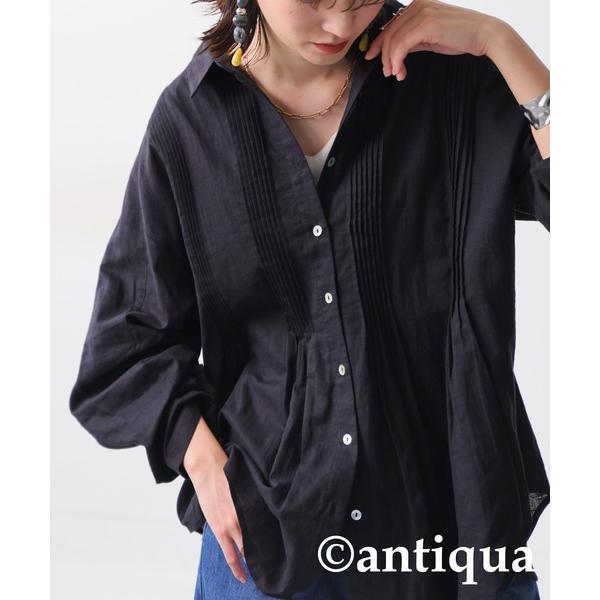 ブラウス シャツ 綿麻シャツ レディース
