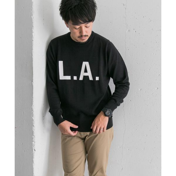 「URBAN RESEARCH Sonny Label」 長袖ニット MEDIUM ブラック メンズ