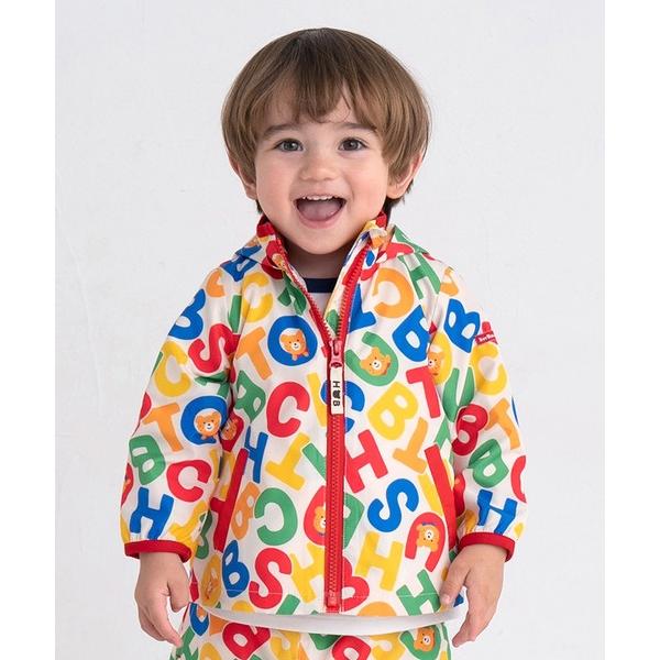 ブルゾン ジャンバー アウター ロゴ総柄 ウインドブレーカー キッズ 子供服 男の子 女の子