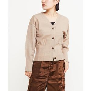 レディース カーディガン WAIST TACK SHORT KNIT CARDIGAN｜zozo