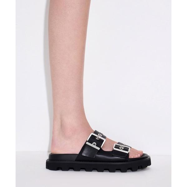 サンダル Trill トリル グロメットダブルストラップスライド レディース