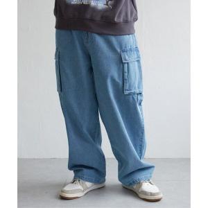 GUAPI グアピ フレア デニムパンツ ボトムス ジーンズ メンズ ロング丈