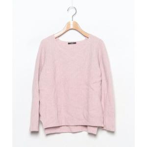 「URBAN RESEARCH ROSSO WOMEN」 Vネックニット FREE ピンク レディース