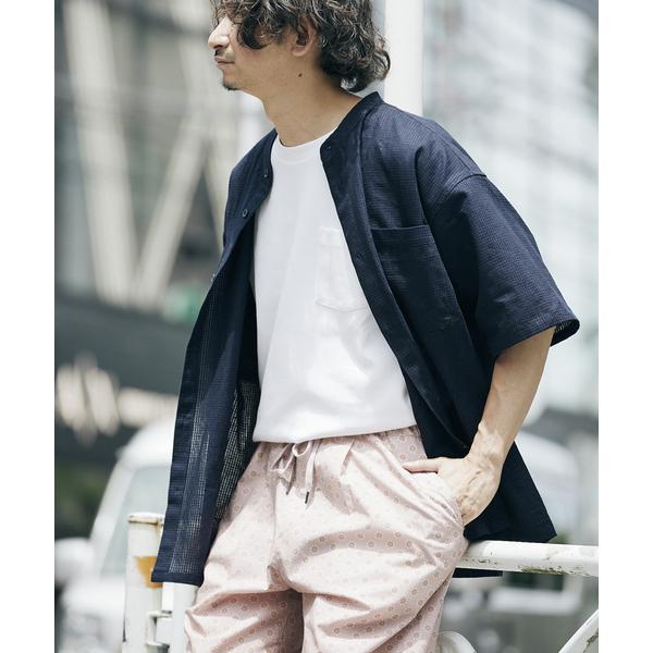 「JOURNAL STANDARD relume」 半袖シャツ LARGE ネイビー メンズ