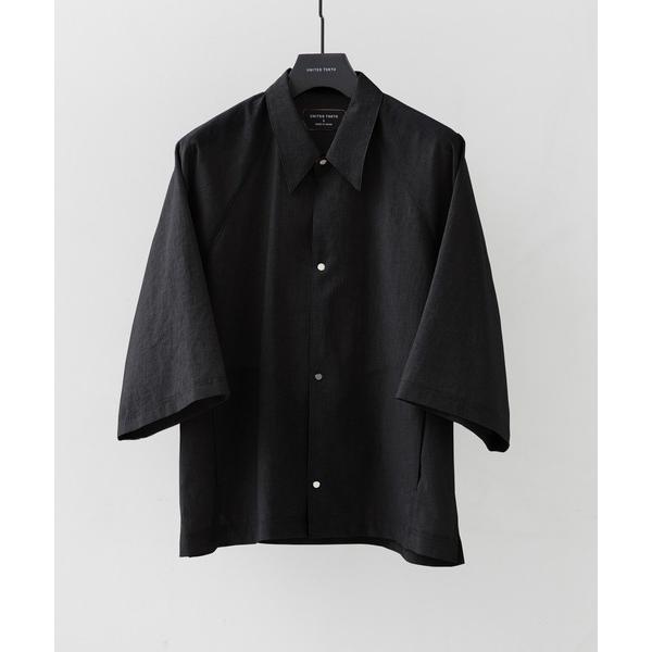 「UNITED TOKYO」 7分袖シャツ 2 ブラック メンズ