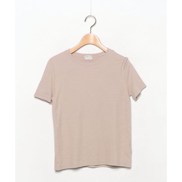 「HERMES」 半袖Tシャツ 36 ベージュ レディース