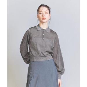 ニット レディース シアーラメ ポロニット -ウォッシャブル-｜ZOZOTOWN Yahoo!店