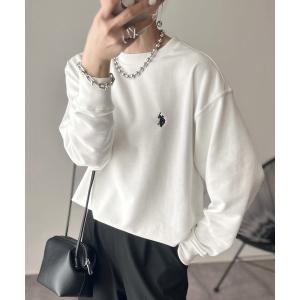 トレーナー スウェット U.S. POLO ASSN./ユーエスポロアッスン クルーネックオーバーサイズ裏毛スウェット・トレーナー レディース