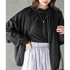 ブルゾン アウター オーバーサイズＺＩＰブルゾン レディース