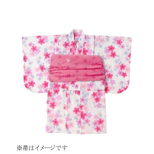 浴衣 さくらしぐれ柄浴衣 キッズ 子供 女の子