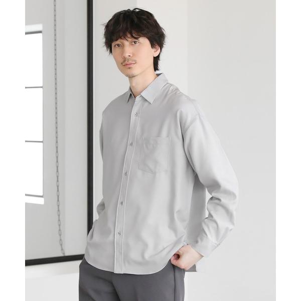 uvカット シャツ 「洗える」日本製Reflaxウォッシャブルリネンライク接触冷感レギュラーカラー長...