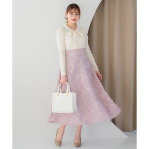 スカート フェザージャガードフレアスカートの商品画像