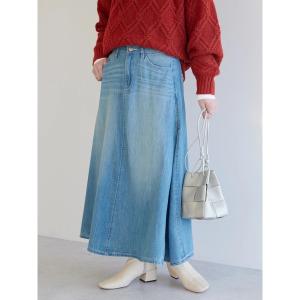 スカート デニムAラインスカート レディースの商品画像
