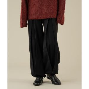 メンズ 2WAY CENTER ZIP SWEAT WIDE PANTS/2wayセンタージップスウェットワイドパンツ